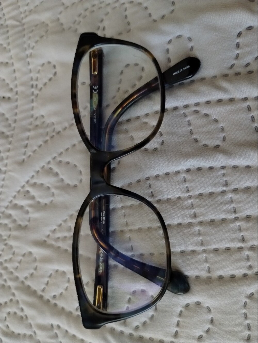 Kate Spade Tortoiseshell Round Eyeglasses (Frame Only) - Brown/Black/Blue